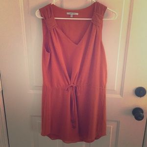 Burnt orange mini dress